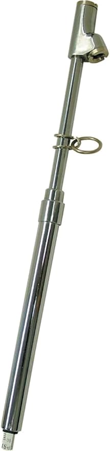 Haltec GA-155S-RCL Dual Foot Recalibratable Truck Service Gauge β 10β150 PSI, 2 PSI Increments, Chrome Finish, Metal Bar, Straight-on 30Β° Reverse Chuck