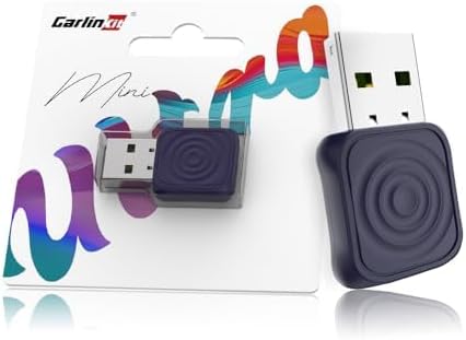 Carlinkit Wireless CarPlay Adapter 2026 MINI - for iPhone & Android Phone, Converts OEM Wired CarPlay to Wireless CarPlay, Converts OEM Wired Android Auto to Wireless Android Auto.