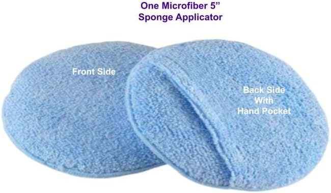 Leather CPR Microfiber Applicator Sponge - Leather Conditioner Applicator, Round Lint-Free Microfiber Applicator Pad for Home and Car Interiors