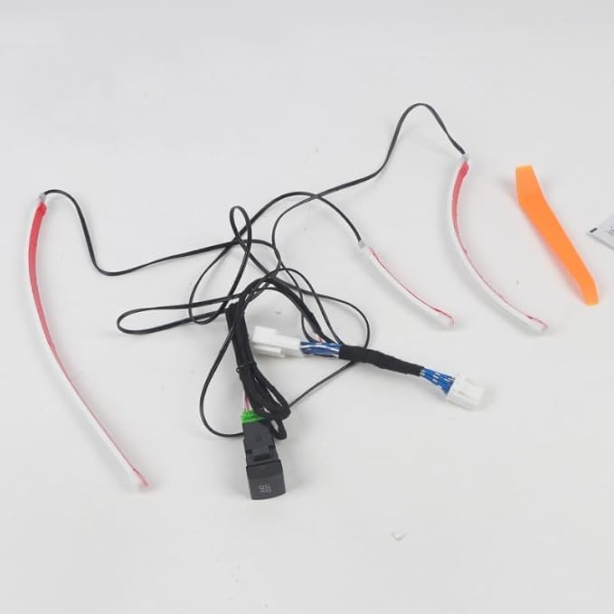 HIGH FLYING 2019-2025 for Toyota RAV4 Center Console Dashboard LED Light Strip with On+Off Switch 3pcs Car Interior Accessories (Ice Blue)