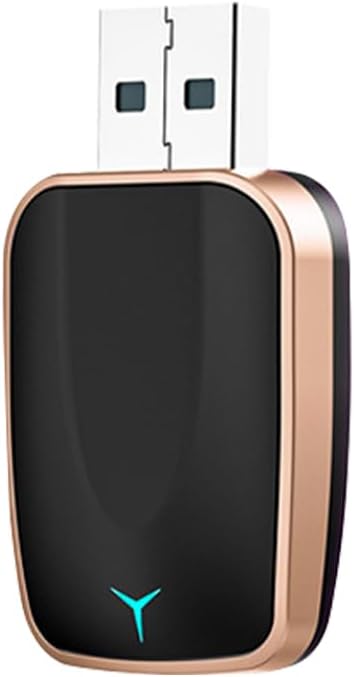 Mini Wireless Carplay Adapter for iPhone - Carplay Wireless Adapter Car Play Dongle Bluetooth, Gold