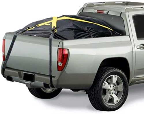 The X-Cover by TRPx - Trailer and Truck Bed Cover Large - Integrated Heavy Duty Black Tarp and Tie Down System. Fits: Standard Bed, Long Bed Trucks and Utility Trailers up to 8' Long.