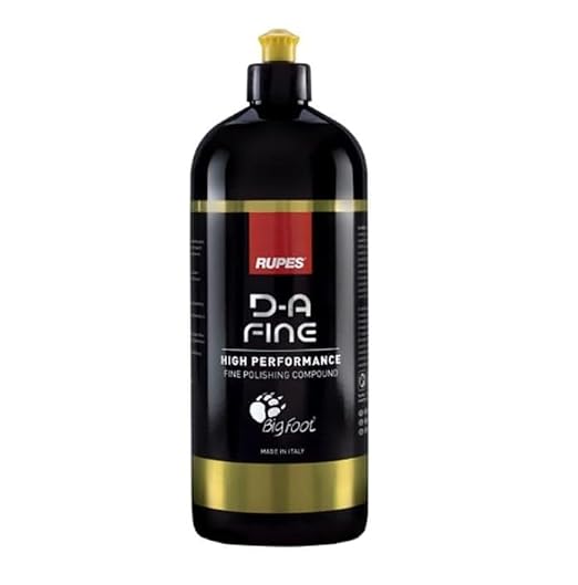 Rupes D-A-Fine Series Two 1-Liter Bottles Polishing Compound & Six Count 6" Finishing Foam Pads - Super Easy Wipe Off, Defect Removal, Blend Enhance Finishing Ability