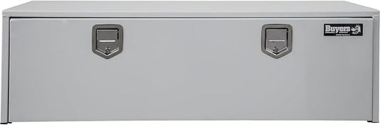 Buyers Products 1702215 Steel Underbody Truck Tool Box 18 x 18 x 60 Inch, White Powder-Coated 14 Ga Steel, Locking Stainless Paddle Latch, Drop Door, Weather-Resistant, Made in USA