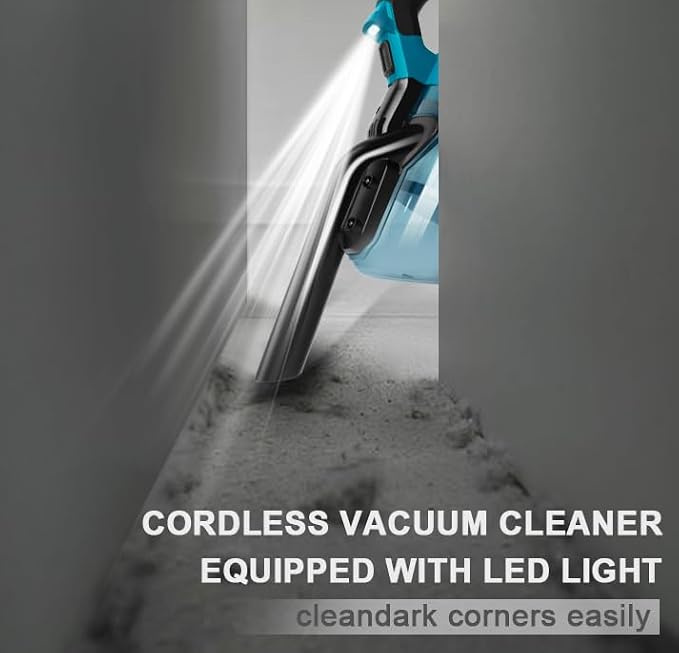 Cordless Vacuum Compatible with Makita 18V Battery, Handheld Vacuum Cleaner for Home Car Hardwood Floor Carpet, Portable Shop Vacuum with Washable HEPA Filter(Tool Only)