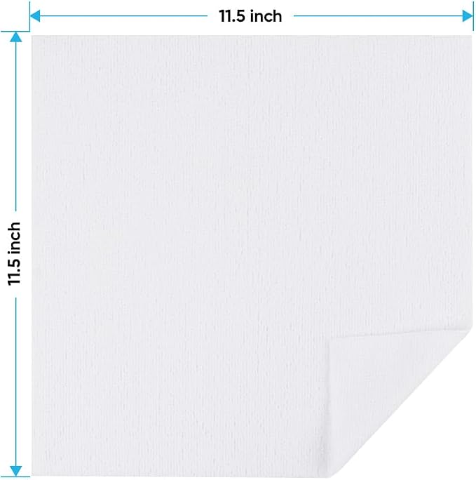 HOMEXCEL White Microfiber Cleaning Cloths 100 Pack, Reusable Cleaning Rags Shop Towels - Bulk Multipurpose Microfiber Towels, Lint Free Cleaning Towels for Car, House & Kitchen, 11.5 x 11.5 inch
