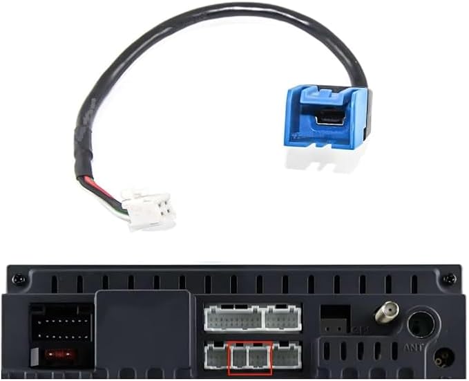 Car Audio Input Media Data Wire Mini USB to 4Pin Cable Adapter Compatible with Nissan Ford Jeep Chevrolet Series USB Transfer