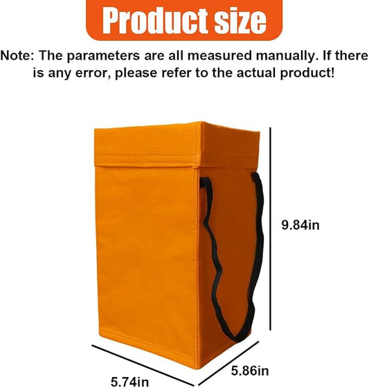 YoRise Foldable Car Trash Can, Multipurpose Waterproof Auto Back Seat Hanging Garbage Organizer, Large Capacity Leak-Proof Vehicle Interior Storage Bag Accessories for Cars, SUVs, Trucks (Red)