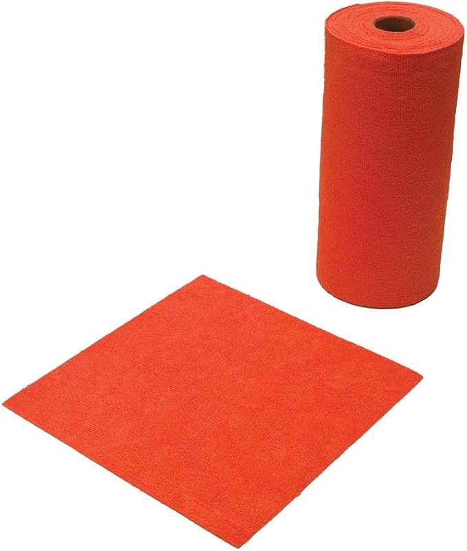 Rolla-Fiber Towels – Microfiber Washable Roll of Tearable Towels, Soft & Lint-Free, Reusable Up to 50 Washes – Like Paper Towels for Cleaning & Detailing