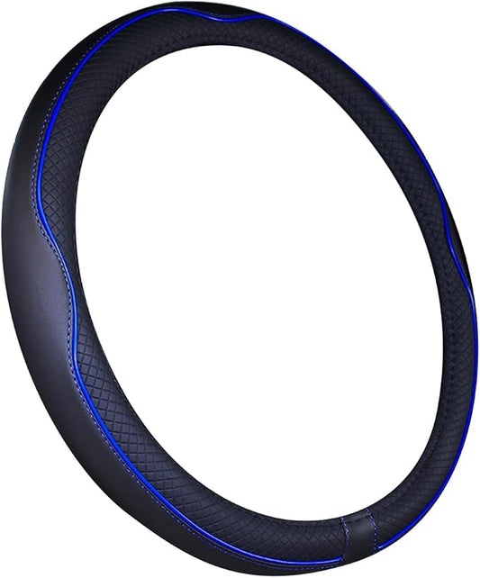 Mayco Bell 2019 New Microfiber Leather Car Extra Large Steering Wheel Cover for Big Trucks (17.5-18'', Dark Blue)