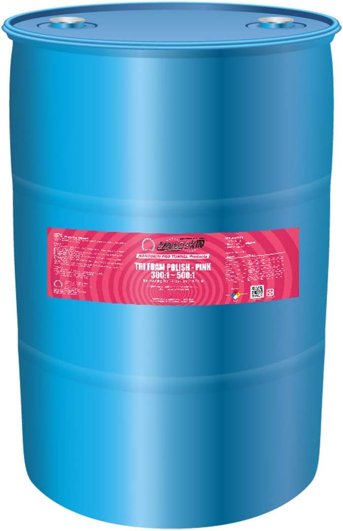 Nanoskin Tri-Foam Polish, Red – 55 Gallons, 300:1~500:1 Dilution, High-Foaming Conditioner & Polish for Car Wash Tunnels, Automatic Wash Systems, and Foam Cannons