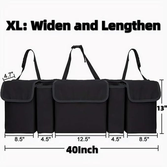 AOPHY Car Organizers and Storage, Backseat Hanging Organizer with 5 Pockets, Waterproof Collapsible Large Capacity Organization Bag, Interior Accessories Trunk Organizer for Car, SUV, Truck, MPV