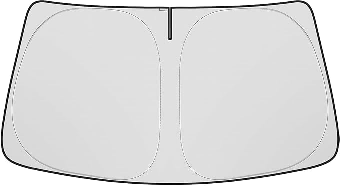BIBLOZ Windshield Sun Shade for Toyota RAV4 2013-2018, LE, XLE, SE, Adventure, Limited, Platinum Accessories Foldable Car Sunshade Front Window Sun Visor PET Reflective Material Blocks UV Rays