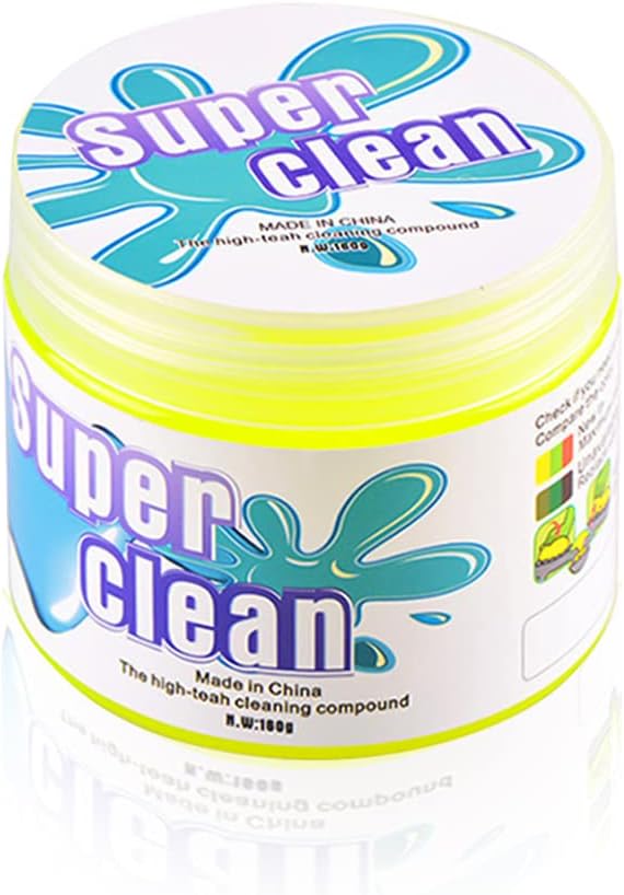 Moly Magnolia Cleaning Gel for Car, Universal Detailing Putty Gel Detail Tools Car Interior Cleaner, Removal Putty Cleaning Keyboard Cleaner for Car Vents, PC, Laptops, Cameras (Yellow)