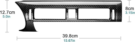 AIRSPEED Hard Carbon Fiber for Subaru BRZ Toyota GR86 2021 2022 2023 2024 2025 2026 Car Air Condition Vent Outlet Cover Center Console Interior Trim Accessories, Black
