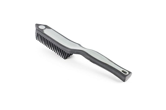 Detail Factory Pet Hair Brush for Car Interior, Rubber Bristle Fur Remover for Carpet, Upholstery, Seats, Cargo Areas & Pet Beds, Gray