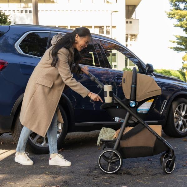 Shyft Intuiti Travel System Featuring LiteMax NXT Infant Car Seat with SensorySoothe (Caramel Tan)
