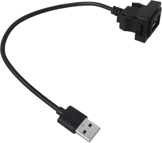 New Male to Female USB Power Socket Adapter, USB Port Car Charger Compatible with Toyota Camry 2011–2019