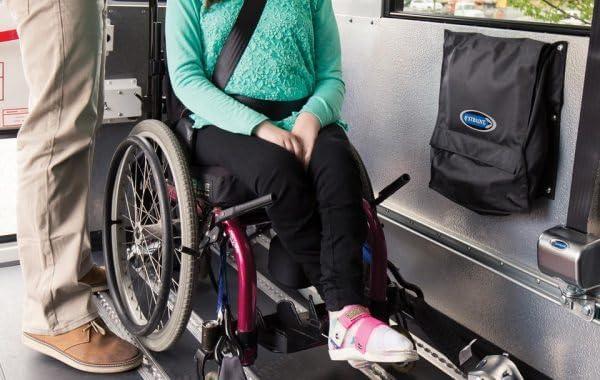 Q'Straint Q011012 QRT-360 Heavy Duty Retractor Mounted with L-Track Fitting and Positive Lock Indicator. Single Retractor Designed to Meet WC18 Standards, Compatible with WC19 Wheelchairs