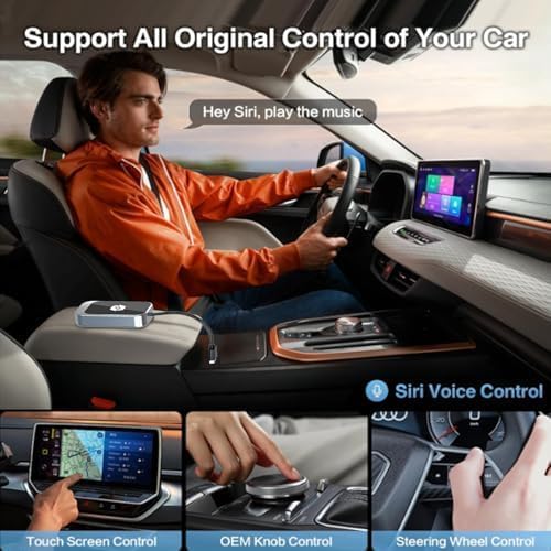 Wireless CarPlay Adapter for Apple iPhone & Android Auto (2026 Upgrade) – Convert Wired to Wireless CarPlay Adapter, Plug & Play, Fast Connection, Stable Performance, iOS 10+ / Android w/USB-C