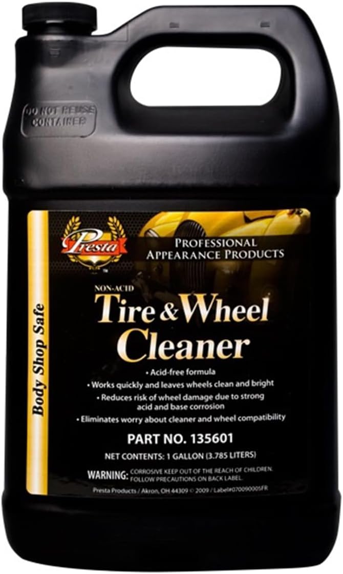 Presta PST-135601 Non-acid Tire & Wheel Cleaner, 1 Gallon