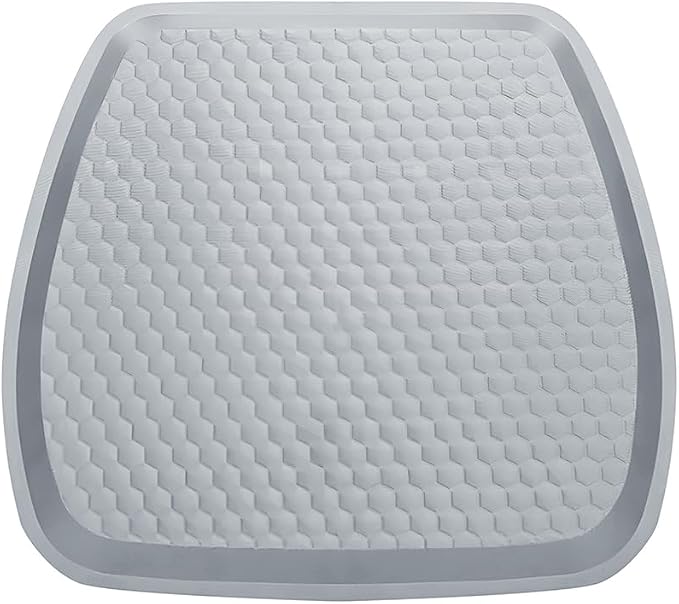 Car Seat Cushion, Comfortable Non-Slip Breathable Vehicle Front Seat Bottom Protector Pad, Automotive Interior Driving Chair Mat Cover, Universal for SUV RV Truck (Gray)