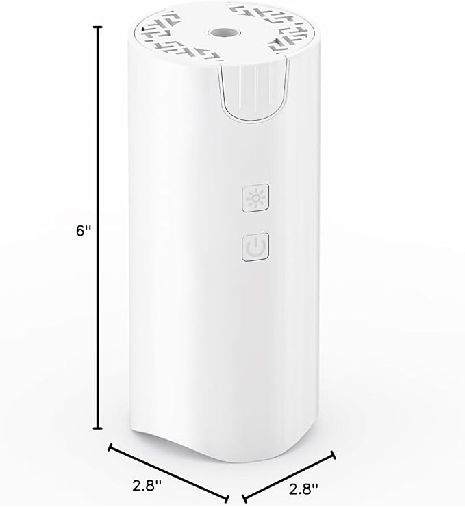 Marchred 100ML Car Essential Oil Diffuser, Rechargeable Battery Powered, 7 Color Lights, 2 Mist Modes, Cordless Portable Aromatherapy Humidifier for Car Home Outdoor