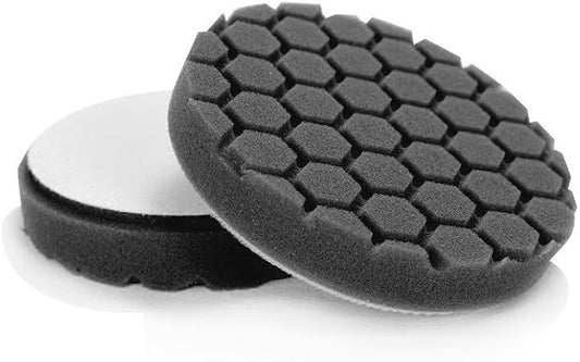 Chemical Guys BUFX_106HEX6 BUFX_106_HEX6 Hex-Logic Finishing Pad, Black (6.5 Inch Pad Made for 6 Inch Backing Plates), 1 Pad Included