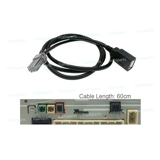 Car USB Adapter Plug Connector Cable for Toyota Camry Sienna RAV4 CH-R 2018+ for USB Card MP3