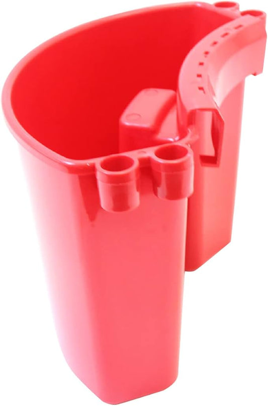 Car Detailing Bucket Organizer - Portable Auto Wash Bucket with Tool Hanger, Red