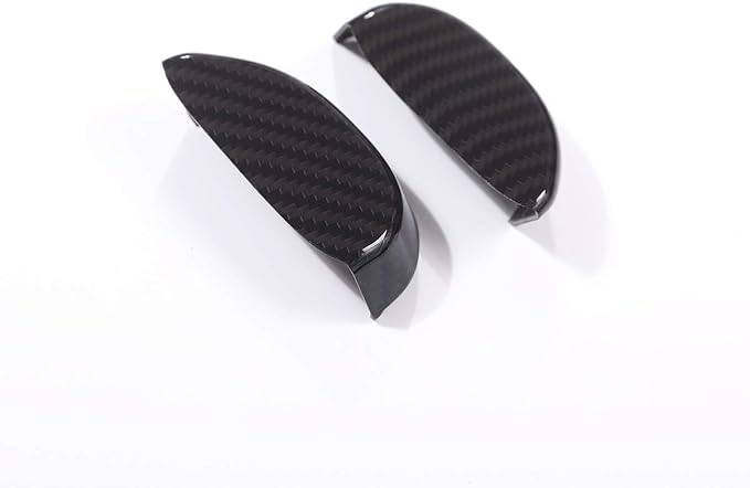 YIWANG Carbon Fiber Style ABS Car Safety Belt Decoration Frame Trim 2Pcs for Maserati Levante 2016 2017 2018 Auto Accessories