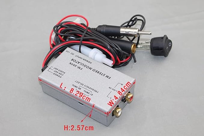 Factory Audio Stereo Aux RCA Audio Input Adapter Wired FM Modulator Free RCA Cable