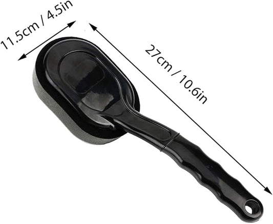 Ergonomic Tire Shine Applicator with Handle Removable Sponge Pad for Tire Dressing and Cleaning Lightweight Design for Easy Use and Storage for Car Detailing