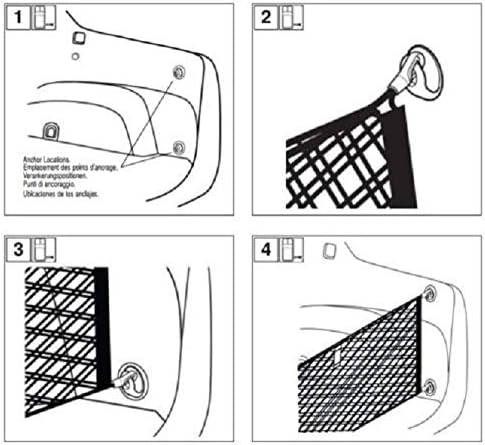 Envelope Style Automotive Elastic Trunk Mesh Cargo Net Accessories for Subaru Impreza 2017 – 2024 & Crosstrek 2018 – 2024 - Premium Trunk Organizers and Storage - Luggage Nets for Vehicles