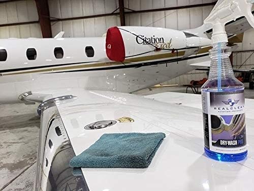 RealClean Aircraft Cleaning Supplies/Dry Wash Aircraft Cleaner/Waterless Wash- Dry Wash Pro Aviation Products- Created by Pro detailers- 32 oz spray
