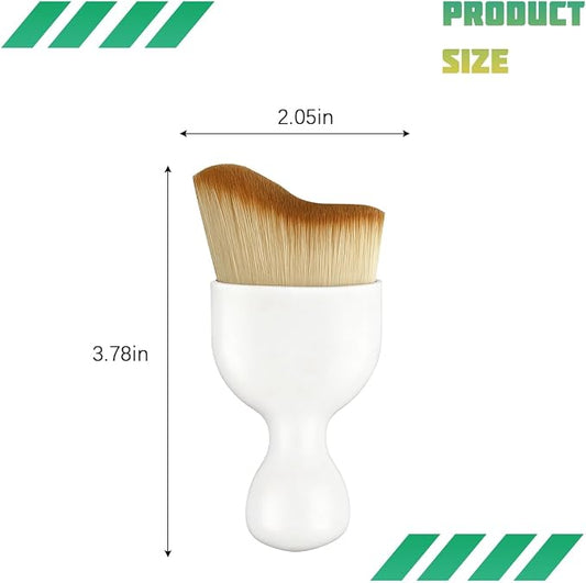 Car Interior Detailing Brush, Curved Soft Bristles Vehicle Removal Dust Collectors, Scratch-Free Automotive Cleaning Tool Accessories, Universal for Truck SUV Sedan (White)