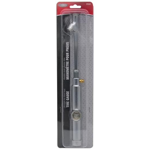 RoadPro RP3292D 12" Straight-On Dual Foot Tire Gauge with Bleeder Valve