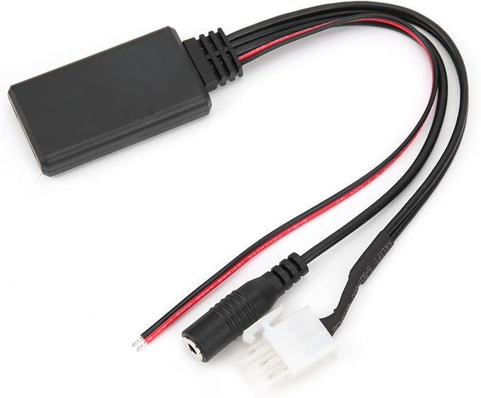DC 12V Car Audio Cable AUX Bluetooth 5.0 Adapter, Auto Audio Adapter Replacement for Honda Goldwing GL1800