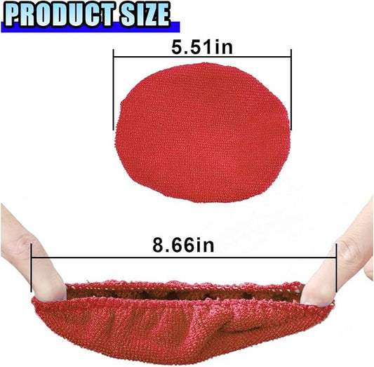 20PCS Microfiber Cloths for Car Windshield Cleaning Tool, Replaced Glass Cleaning Clothes, Interior Auto Window Cleaner Washing Bonnets, Washable & Reusable Microfiber Pads Cover Kit (Square)