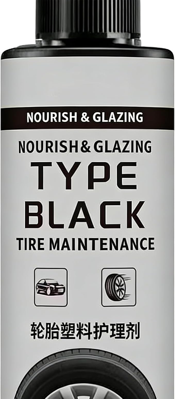 Genérico Car Tire Coating Agent – 120ml Anti-Stain – Tire Shine Restorer Spray | for Professional Drivers & Leading Drivers Garage Van Sedan