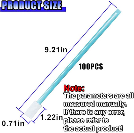 Cleaning Swab Sticks, Small Cleaning Sponge Tip for Tight Spaces, Disposable Crevice Cleaning Brush Kit, Universal Automotive Detailing Tools Accessories for SUV, Sedan, Truck (100PCS)