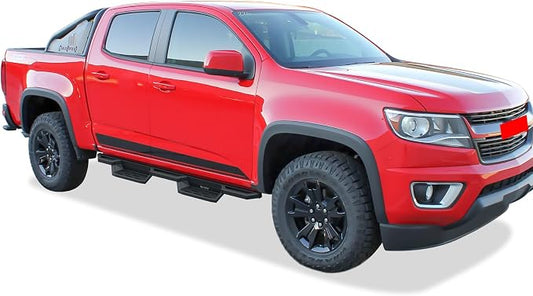 APS Stainless Steel Pocket Steps Running Boards Compatible with Chevy Colorado GMC Canyon 2015-2026 Crew Cab