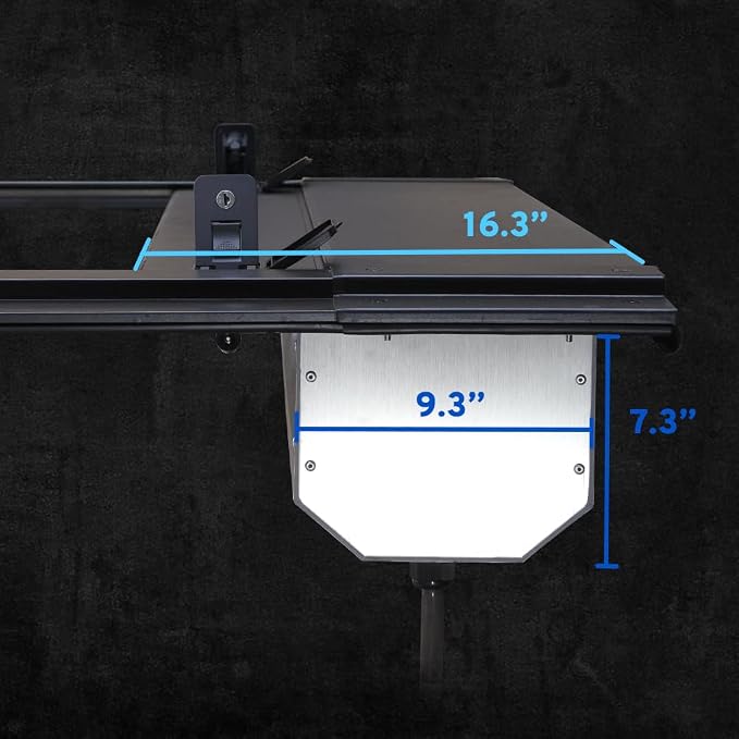 Syneticusa MB Retractable Tonneau Cover | 2016–2026 Toyota Tacoma 5ft (60") Short Bed | 6063-T5 Aluminum | Double Lock | 3-Year Warranty | Waterproof Low Profile Hard Truck Bed Cover