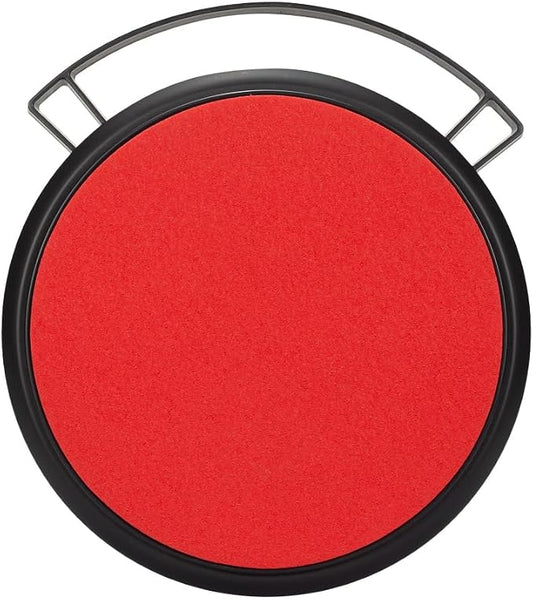 Maxshine 12" Universal Foam Bucket Lid Seat | Black with Red Padded Snap-On Cover for 12" Buckets | Converts to Seat, Kneeling Pad & Organizer| Detailing Accessory