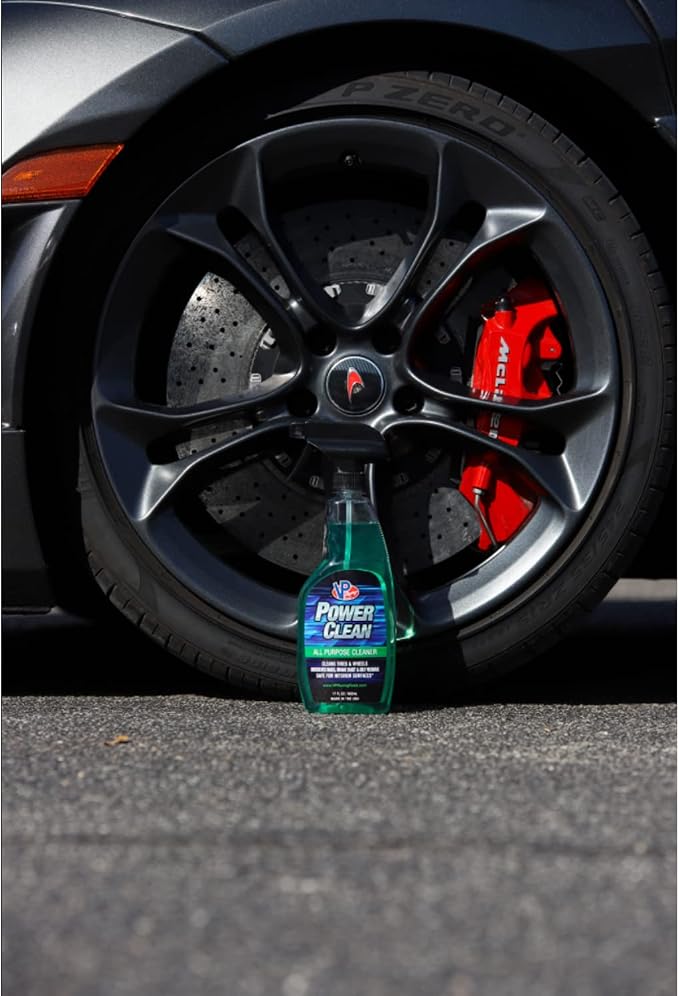VP Racing Fuels VP Power 4 Pack Car Detailing Cleaning Kit, All-Purpose Cleaner, Spray Wax, Gloss Enhancer, Leather/Interior Spray, & Microfiber Cloth