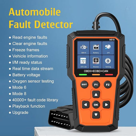 Classic Enhanced Universal OBD II Scanner Automotive Engine Fault Code Reader CAN Diagnostic Fault Diagnostic Instrument, Reads and Clears Error Codes of 1996 or Later OBD2 Protocol Vehicles