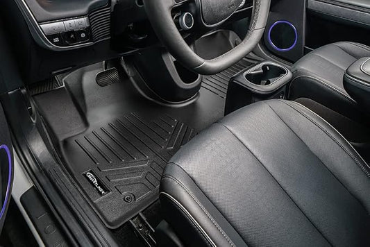 SMARTLINER Custom Fit All Weather 2 Row Floor Mats & Cargo Liner Set Compatible with 2022-2024 Hyundai Ioniq 5