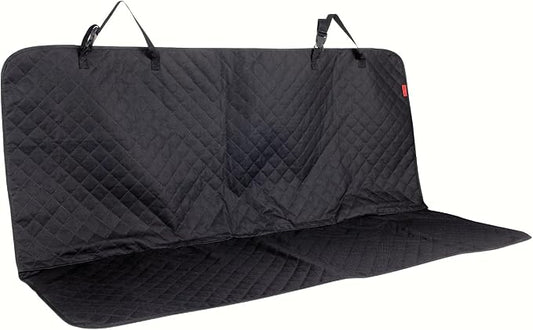 Kaiphy Dog Car Seat Cover, Back Seat Cover for Dogs Pet Car Seat Protector Waterproof Bench Car Seat Cover, Non-Slip Rear Seat Cover with 4 Safety Belt Openings for Safe Travel, Fits Cars Trucks SUVs
