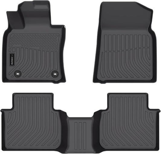 Auxko All Weather Floor Mats for 2024-2018 Toyota Camry (FWD Only,Not Hybrid or AWD) TPE Rubber Liners Accessoires All Season Guard Odorless Anti-Slip