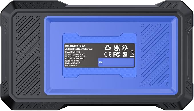 OBD2 Scanner, MUCAR 632 Elite AI-Assisted Bidirectional Scan Tool, 15 Reset Services Oil/TPMS/EPB/BMS/SAS/Brake/Throttle Car Scanner Diagnostic Tool, AutoAuth FCA, CANFD, AutoVIN, Lifetime Free Update